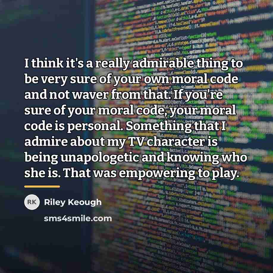 “I think it's a really admirable thing to be very…” quote by Riley Keough