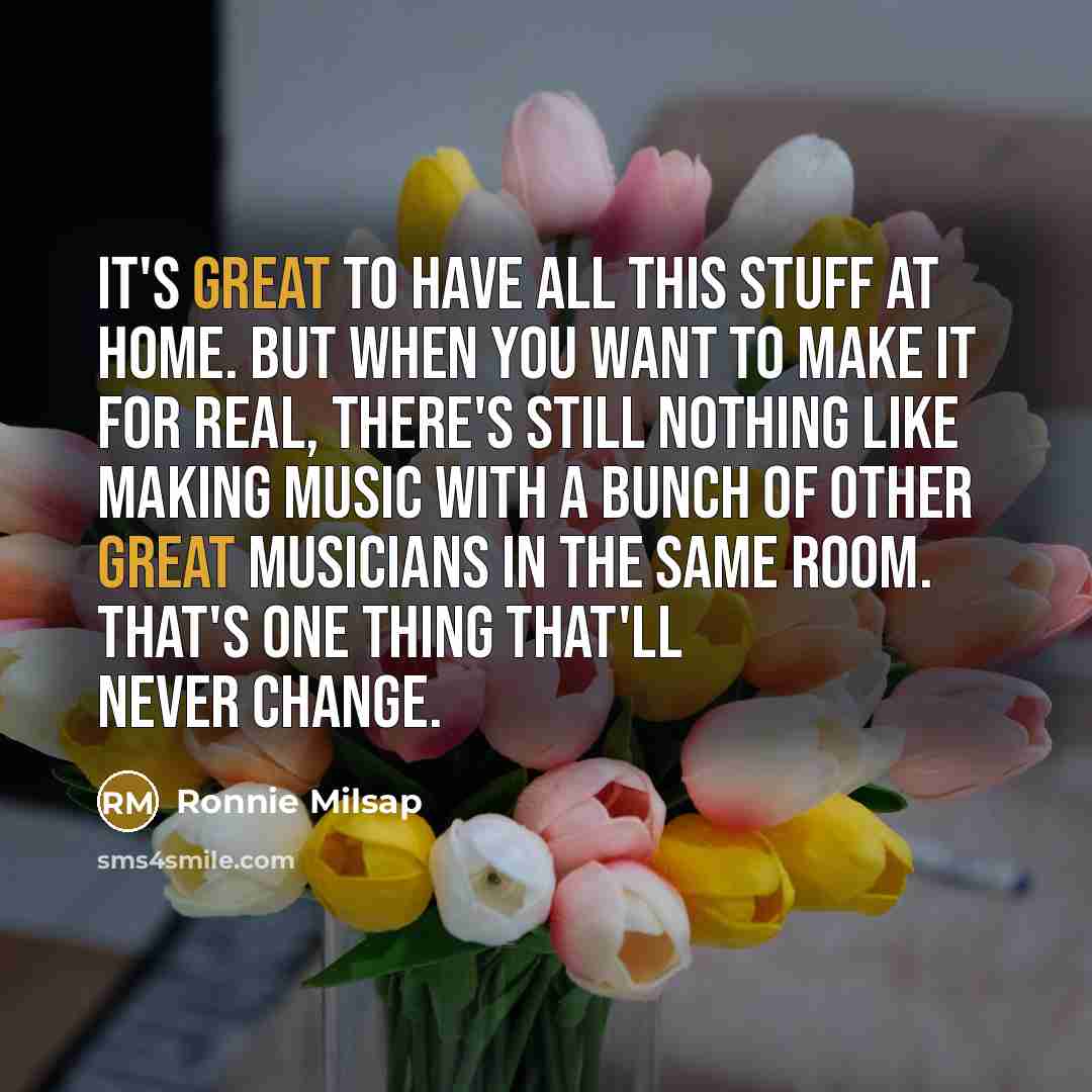 “It's great to have all this stuff at home. But…” quote by Ronnie Milsap