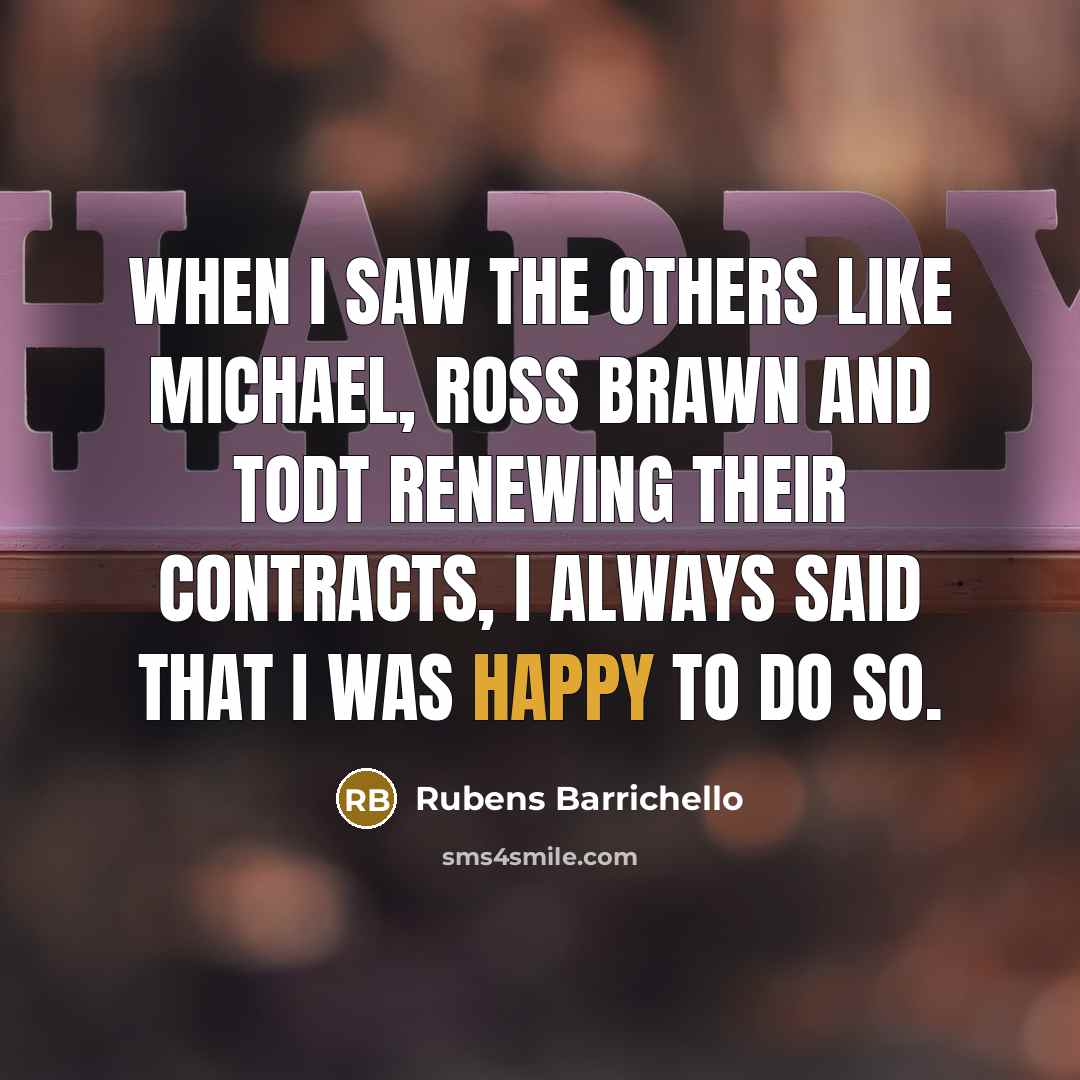 “When I saw the others like Michael, Ross Brawn and…” quote by Rubens Barrichello