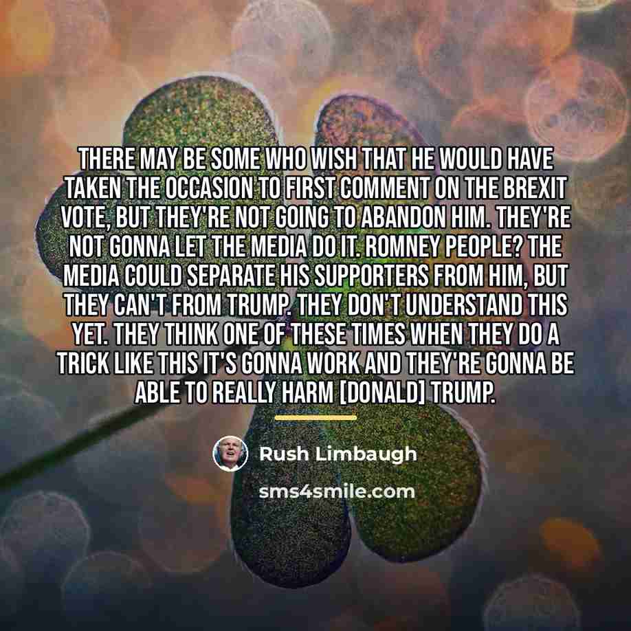 “There may be some who wish that he would have…” quote by Rush Limbaugh