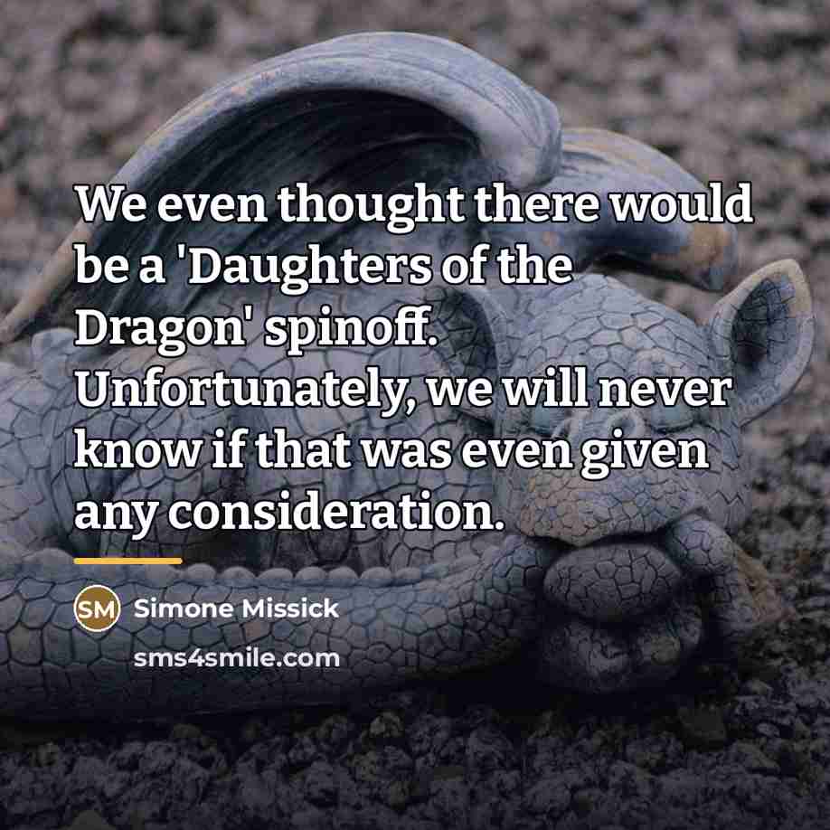 “We even thought there would be a 'Daughters of the…” quote by Simone Missick