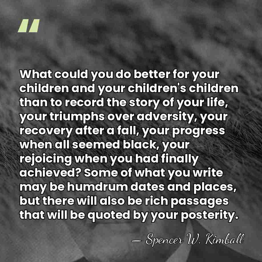 What could you do better for your children and your children's children&hellip; - Spencer W. Kimball