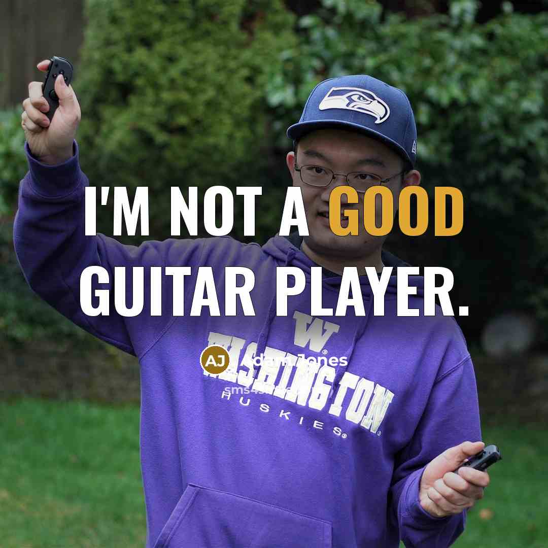“I'm not a good guitar player.…” quote by Adam Jones