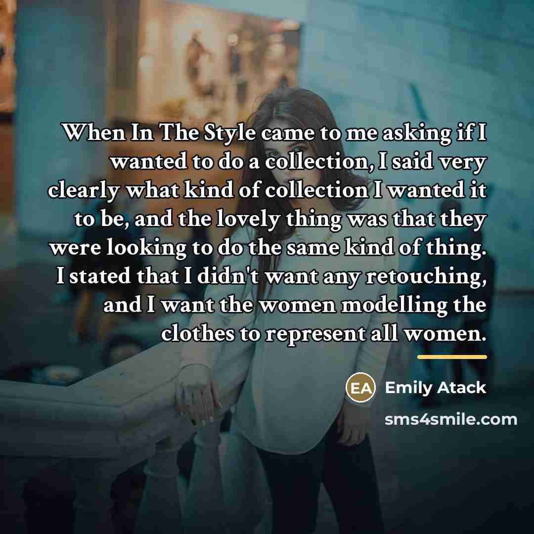 “When In The Style came to me asking if I…” quote by Emily Atack