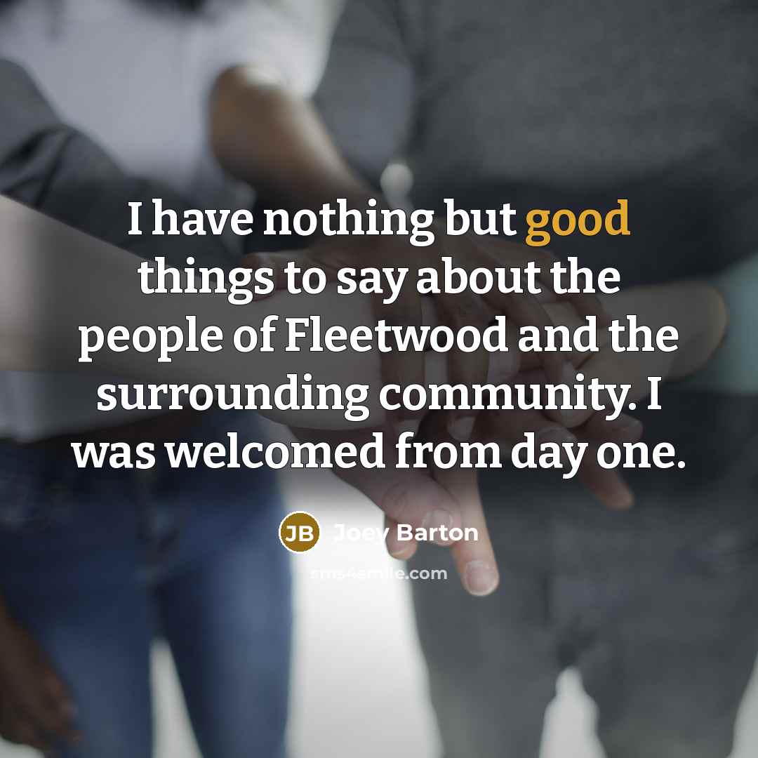 “I have nothing but good things to say about the…” quote by Joey Barton
