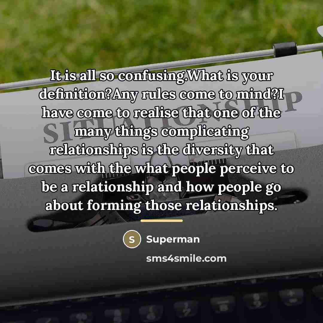 “It is all so confusing.What is your definition?Any rules come…” quote by Superman