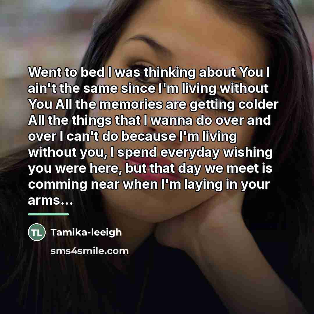 “Went to bed I was thinking about You I ain't…” quote by Tamika-leeigh