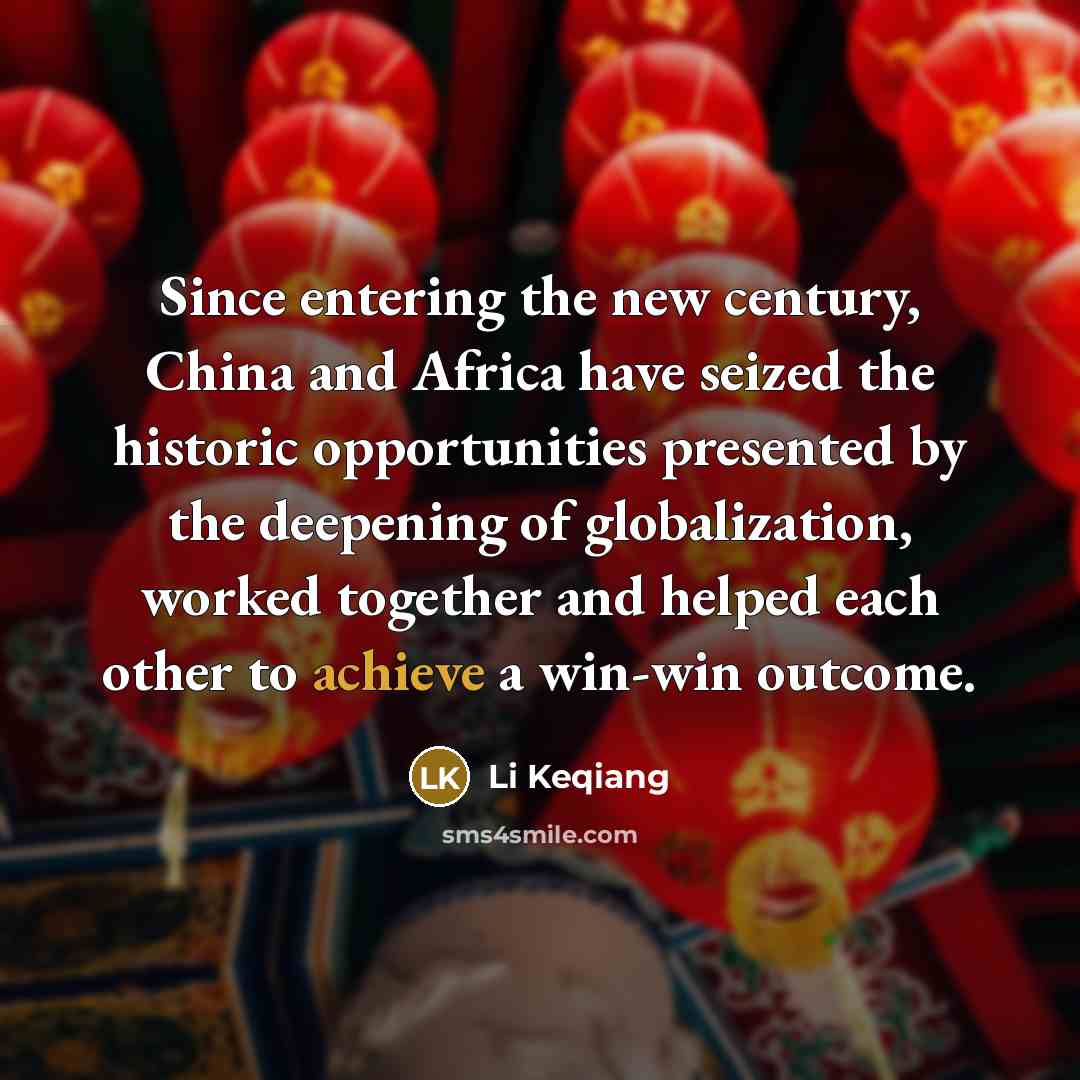 “Since entering the new century, China and Africa have seized…” quote by Li Keqiang