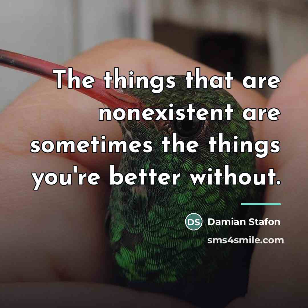 “The things that are nonexistent are sometimes the things you're…” quote by Damian Stafon
