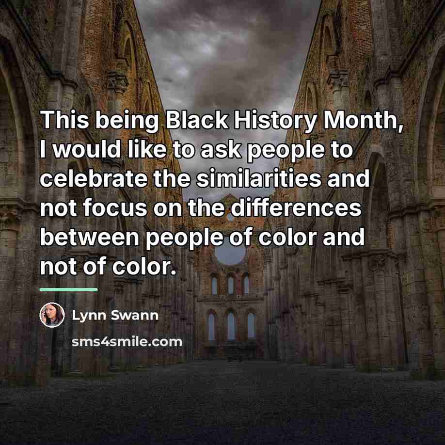 “This being Black History Month, I would like to ask…” quote by Lynn Swann