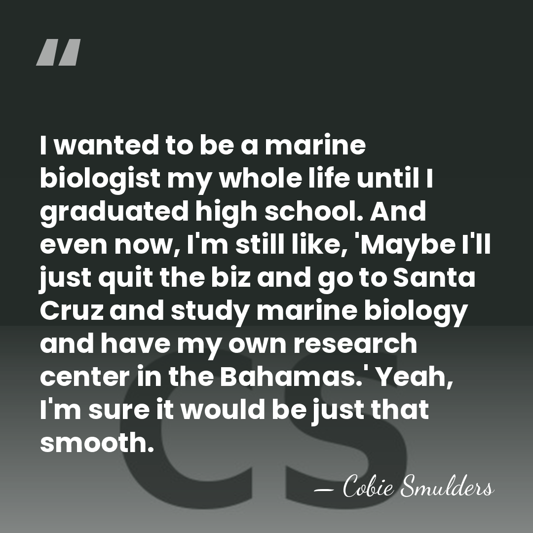 I wanted to be a marine biologist my whole life until I&hellip; - Cobie Smulders