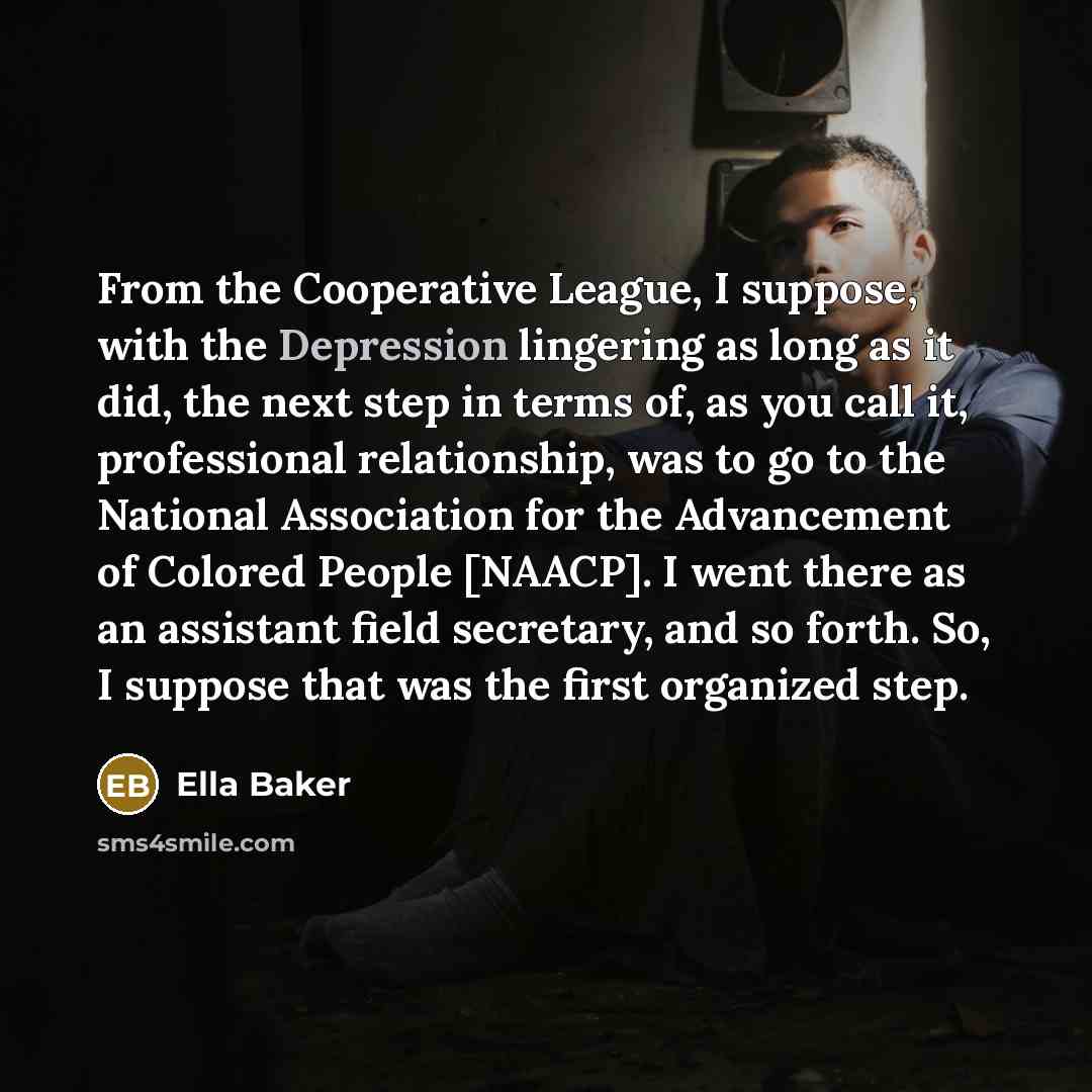 “From the Cooperative League, I suppose, with the Depression lingering…” quote by Ella Baker