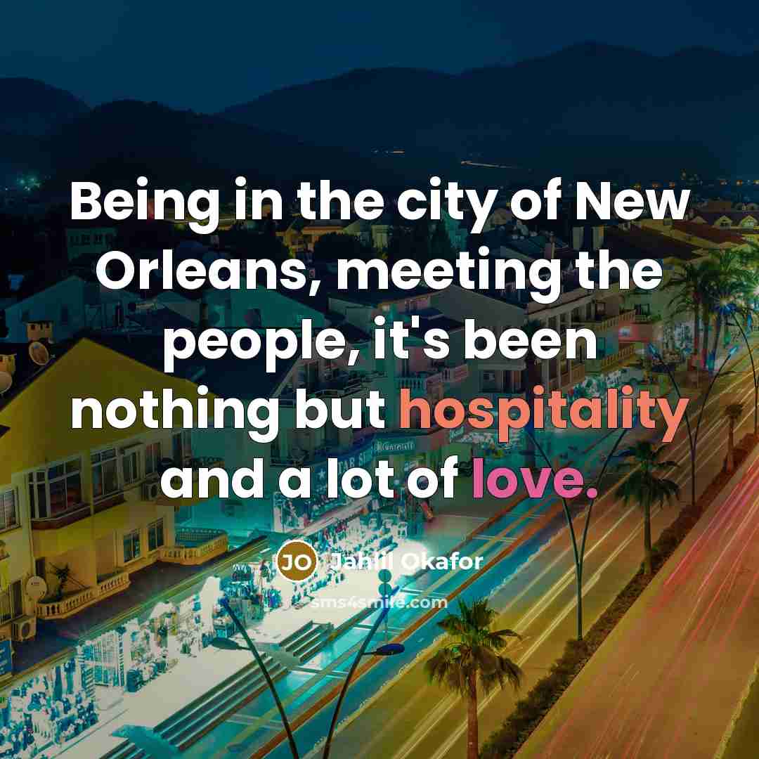 “Being in the city of New Orleans, meeting the people,…” quote by Jahlil Okafor