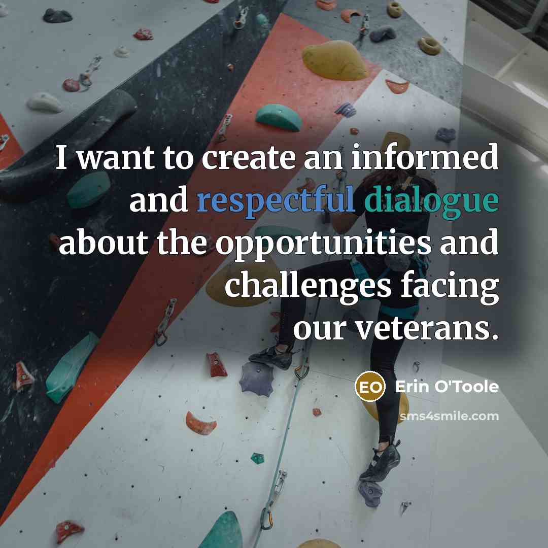“I want to create an informed and respectful dialogue about…” quote by Erin O'Toole