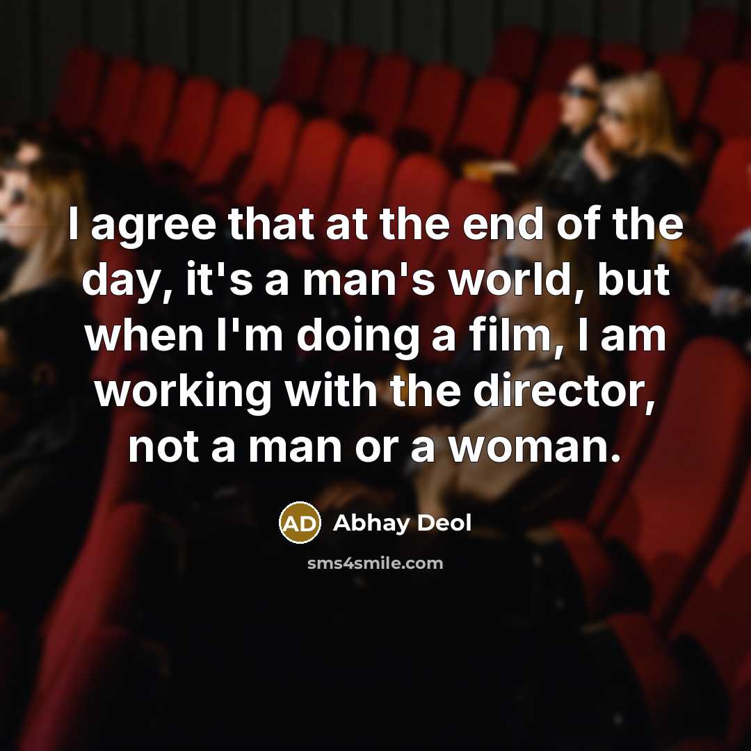 “I agree that at the end of the day, it's…” quote by Abhay Deol