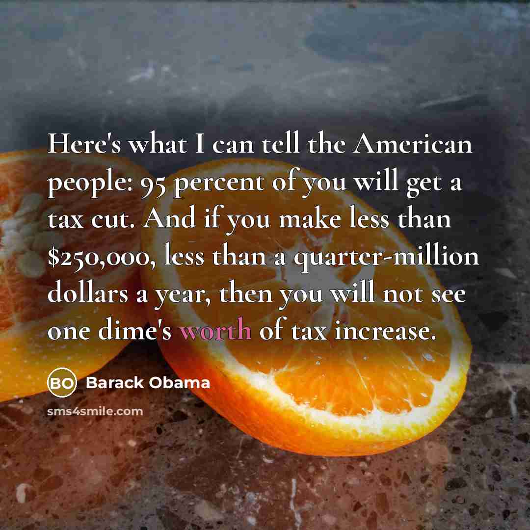 “Here's what I can tell the American people: 95 percent…” quote by Barack Obama