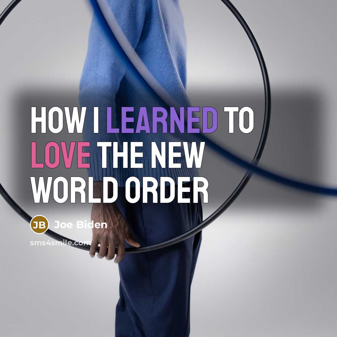 “How I Learned to Love the New World Order…” quote by Joe Biden