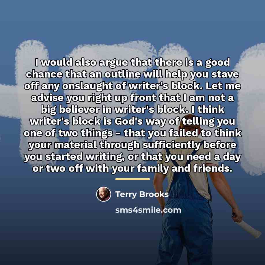 “I would also argue that there is a good chance…” quote by Terry Brooks