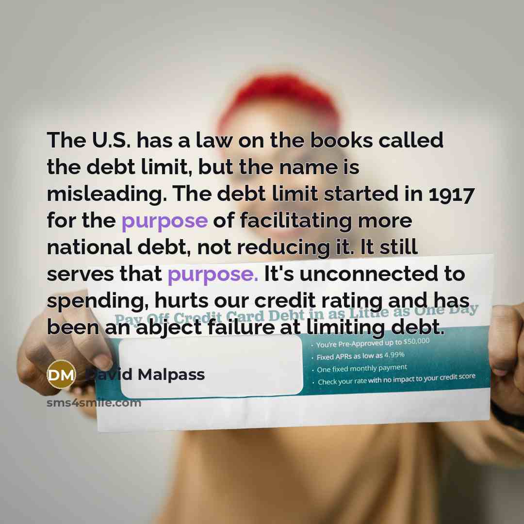 “The U.S. has a law on the books called the…” quote by David Malpass