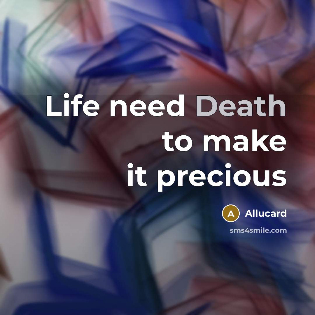 “Life need Death to make it precious” quote by Allucard