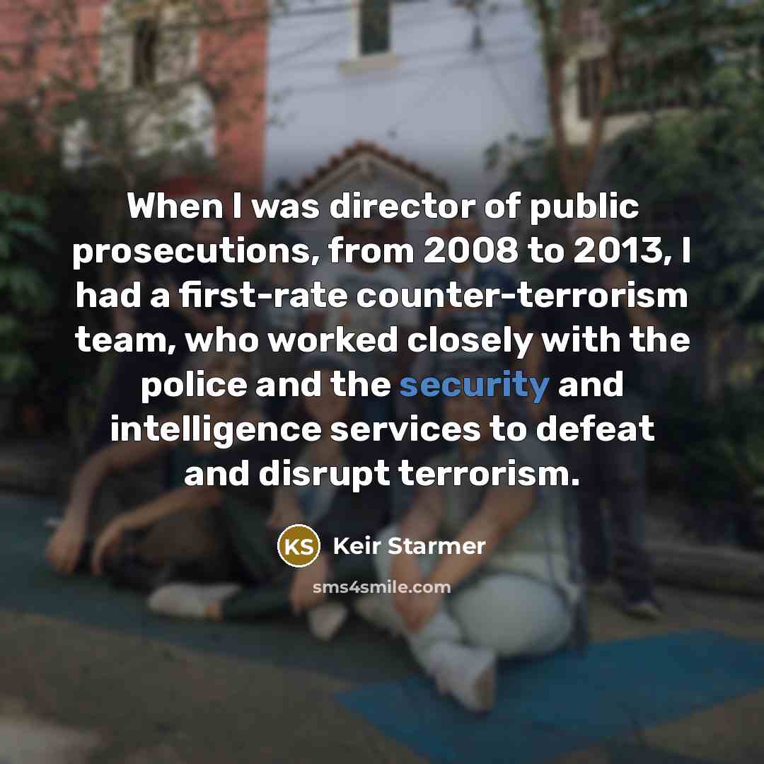 “When I was director of public prosecutions, from 2008 to…” quote by Keir Starmer