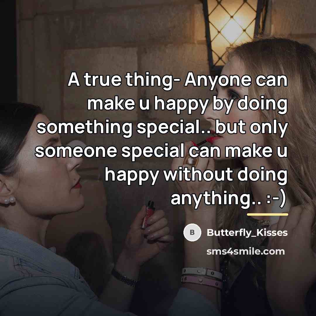 “A true thing- Anyone can make u happy by doing…” quote by Butterfly_Kisses