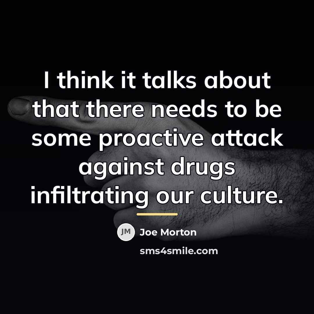 “I think it talks about that there needs to be…” quote by Joe Morton