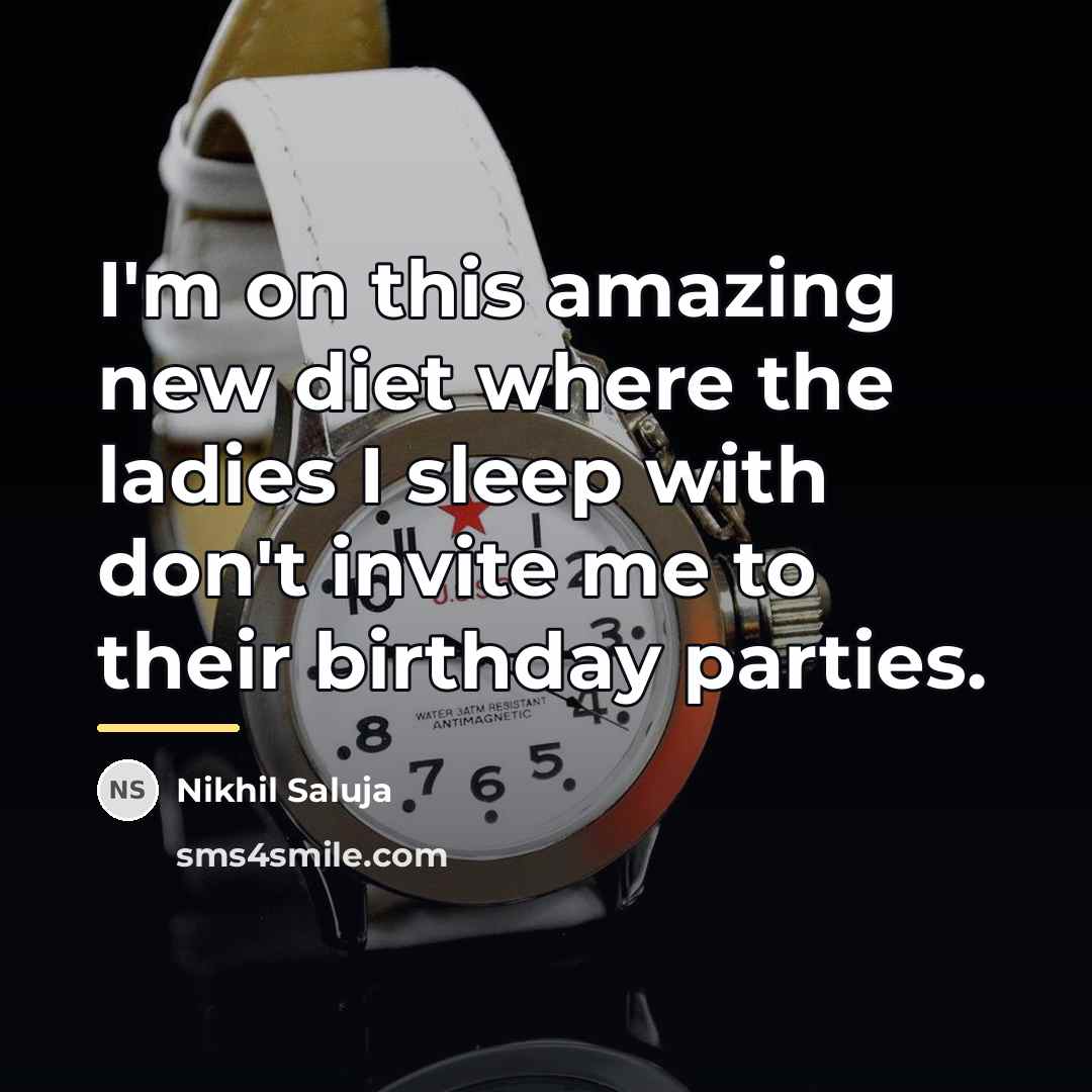 “I'm on this amazing new diet where the ladies I…” quote by Nikhil Saluja