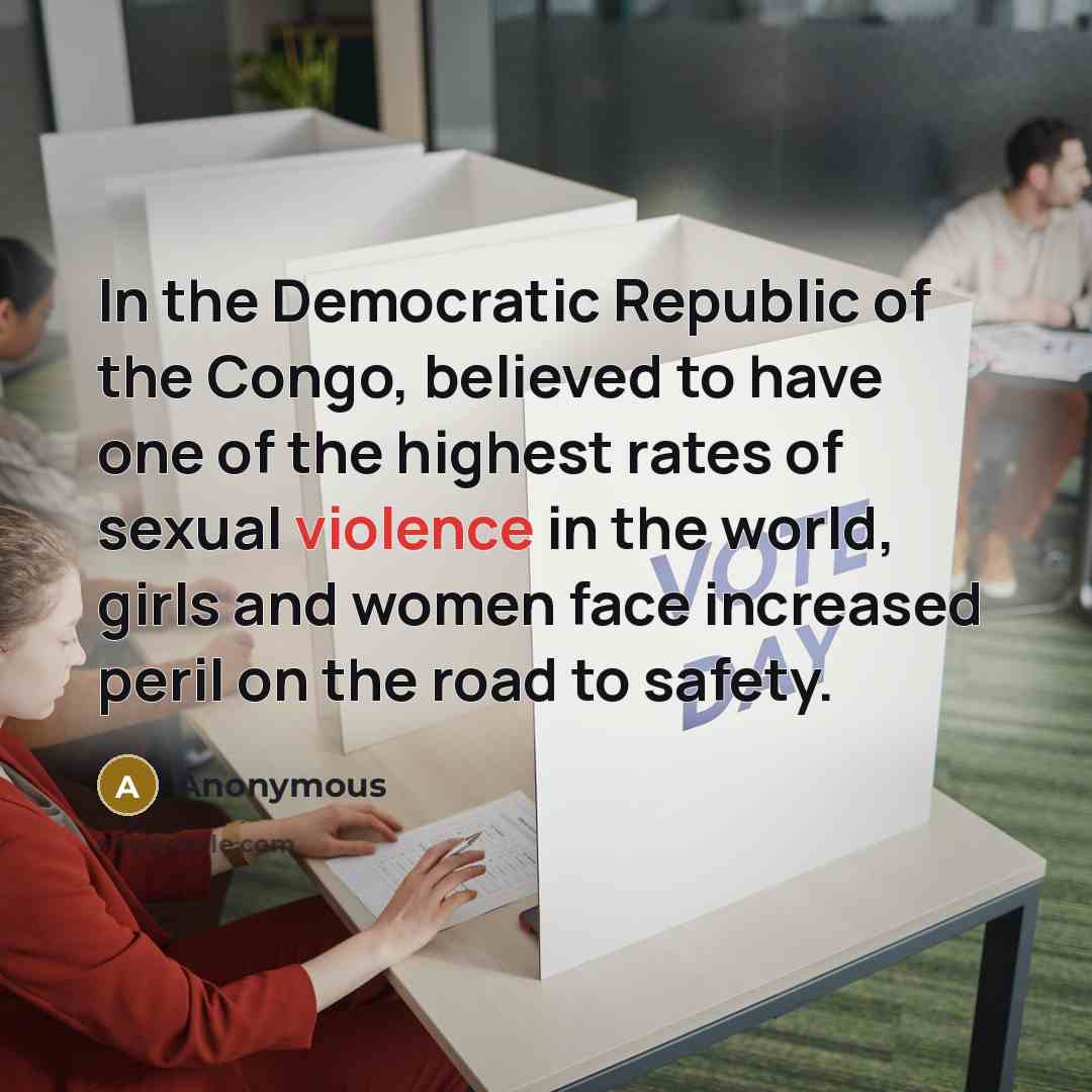 “In the Democratic Republic of the Congo, believed to have…” quote by Anonymous