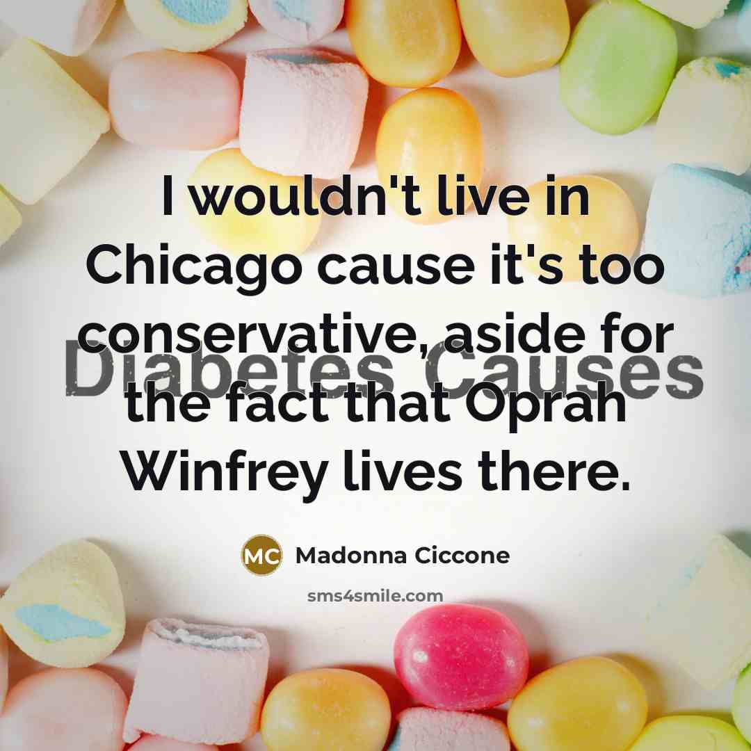 “I wouldn't live in Chicago cause it's too conservative, aside…” quote by Madonna Ciccone