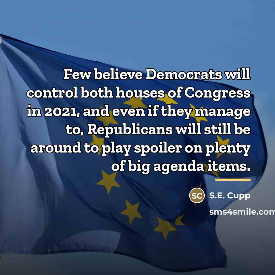 “Few believe Democrats will control both houses of Congress in…” quote by S.E. Cupp