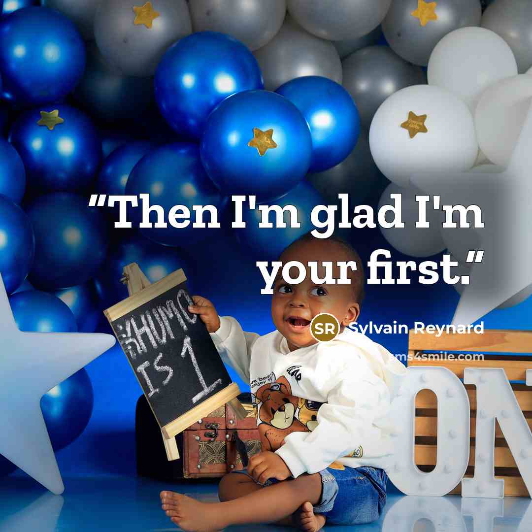 “Then I'm glad I'm your first.” quote by Sylvain Reynard
