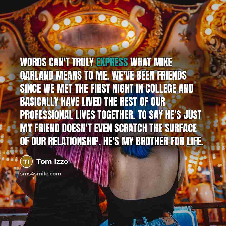 “Words can't truly express what Mike Garland means to me.…” quote by Tom Izzo