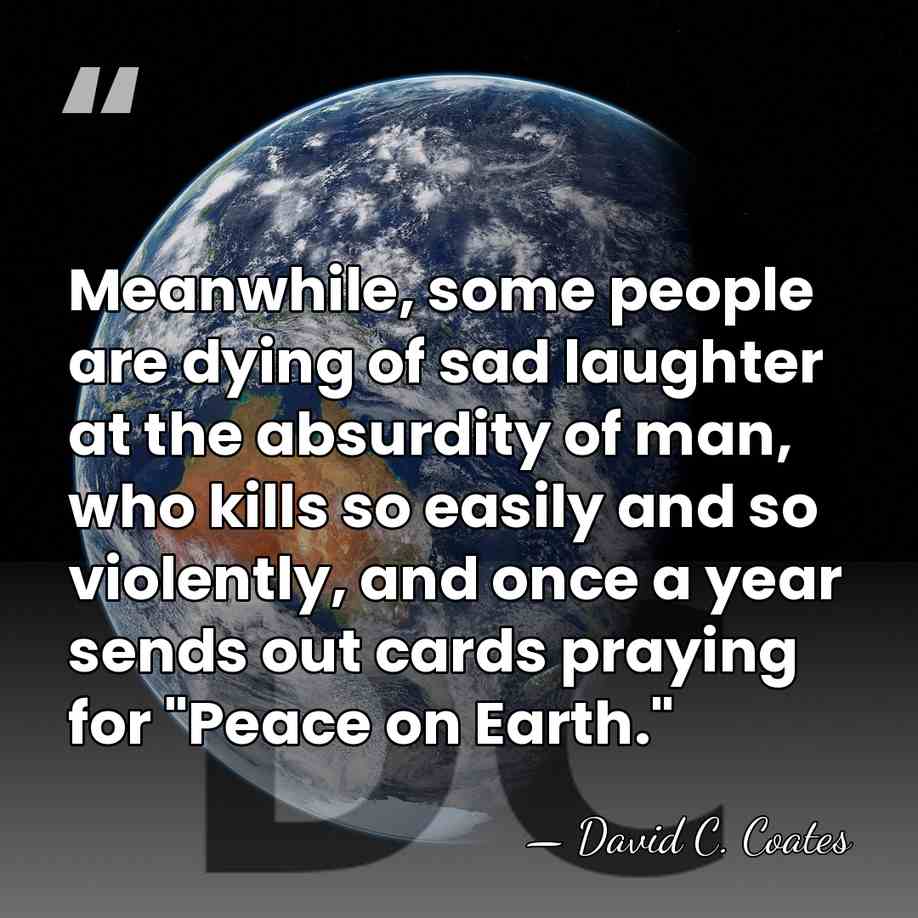 Meanwhile, some people are dying of sad laughter at the absurdity of&hellip; - David C. Coates