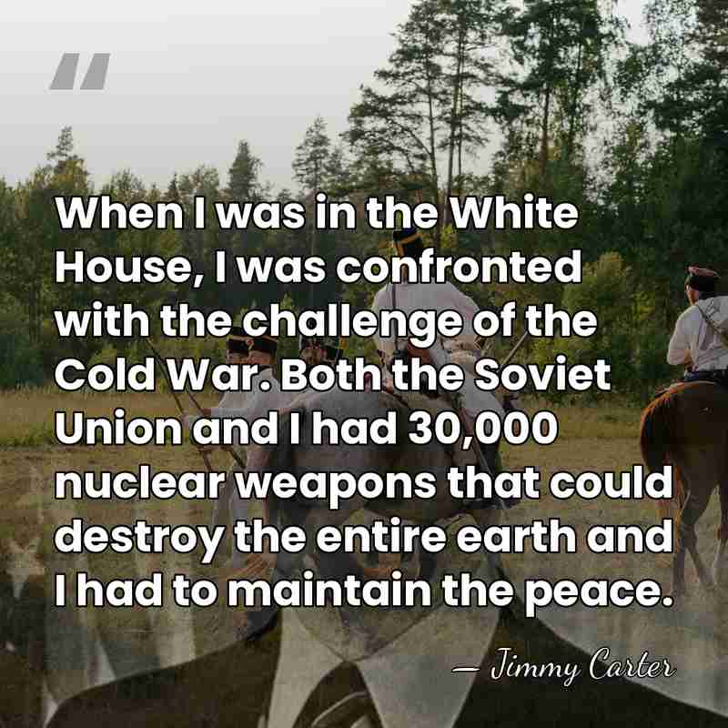 When I was in the White House, I was confronted with the&hellip; - Jimmy Carter