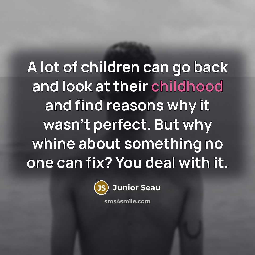 “A lot of children can go back and look at…” quote by Junior Seau