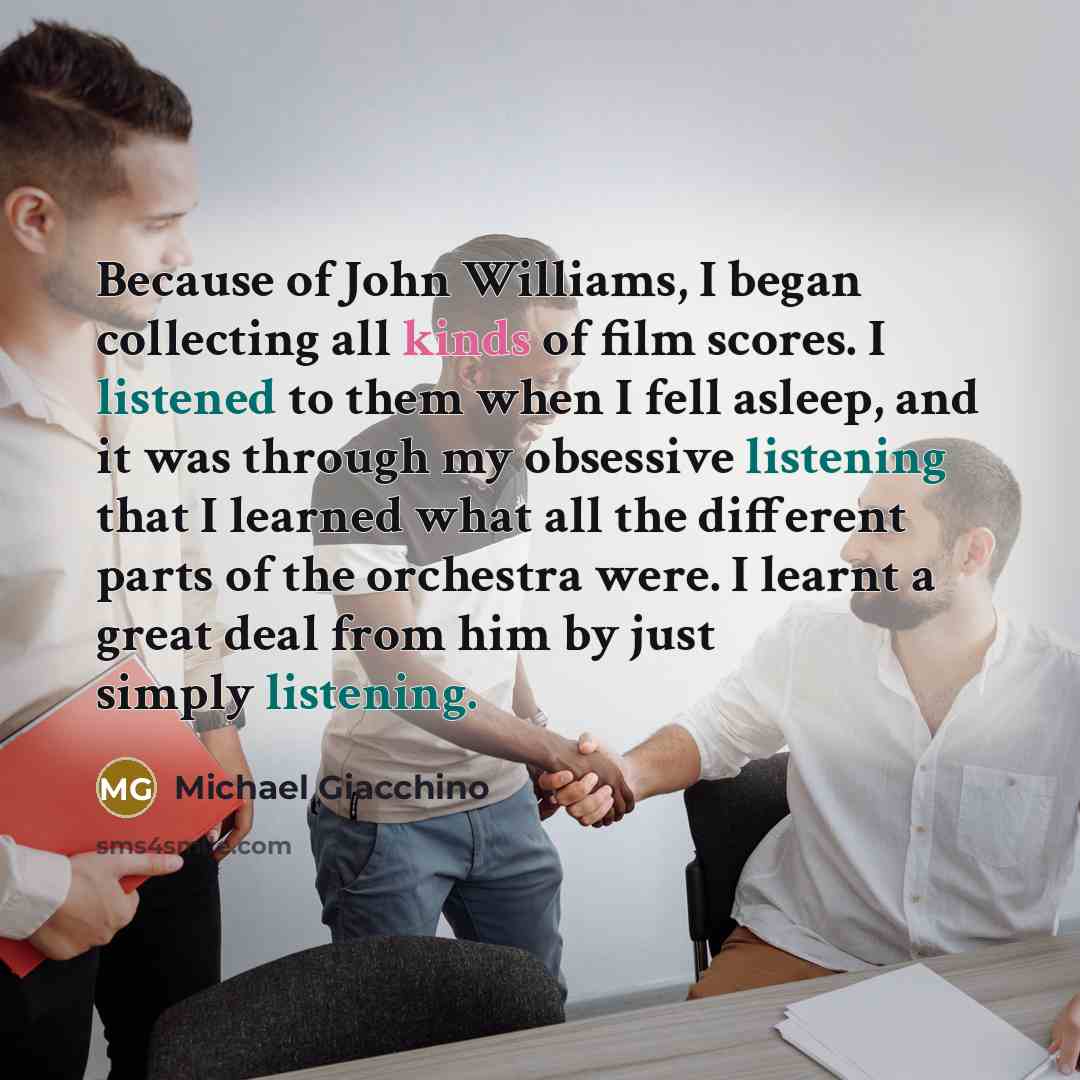 “Because of John Williams, I began collecting all kinds of…” quote by Michael Giacchino