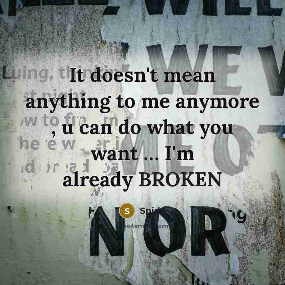 “It doesn't mean anything to me anymore , u can…” quote by Spido