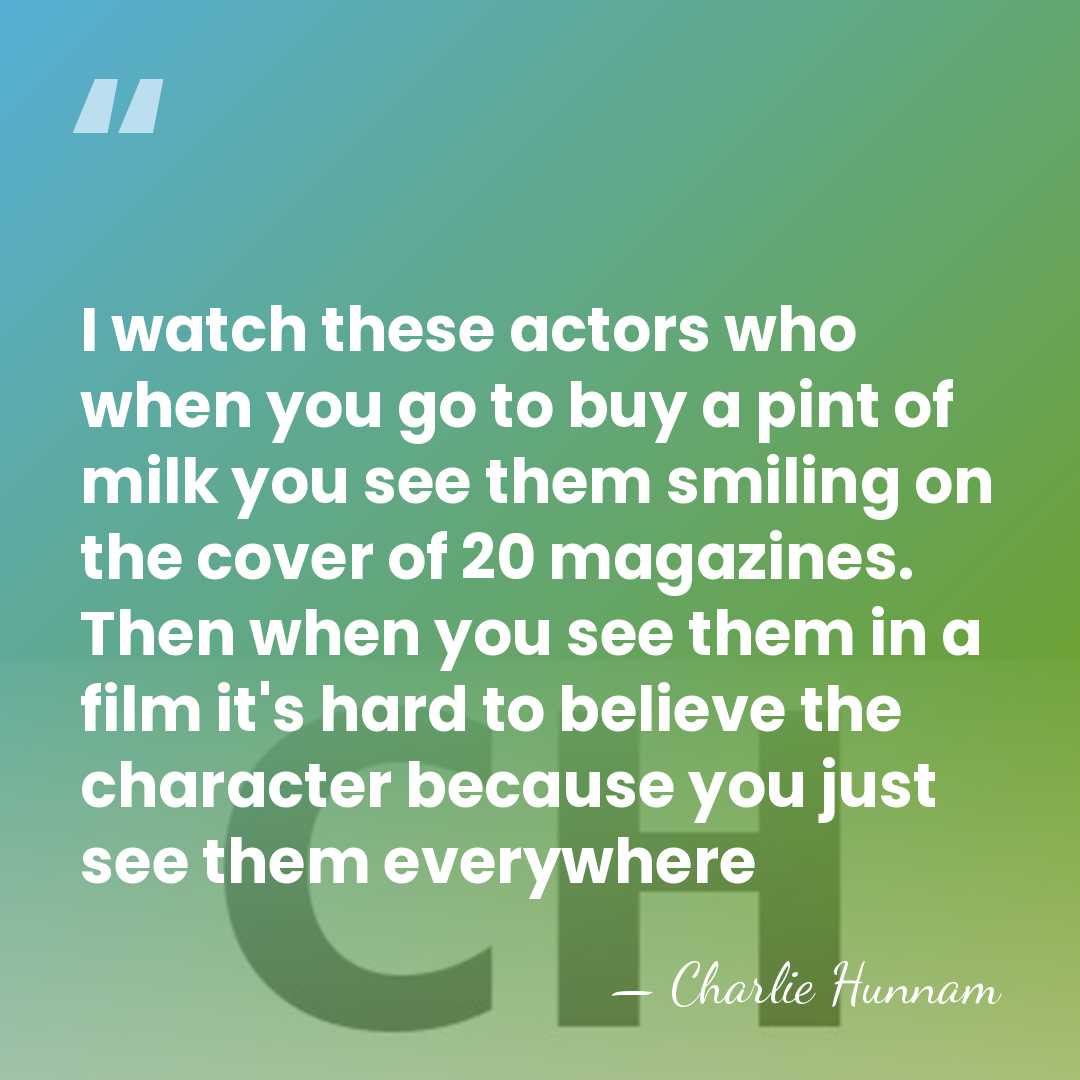 I watch these actors who when you go to buy a pint&hellip; - Charlie Hunnam