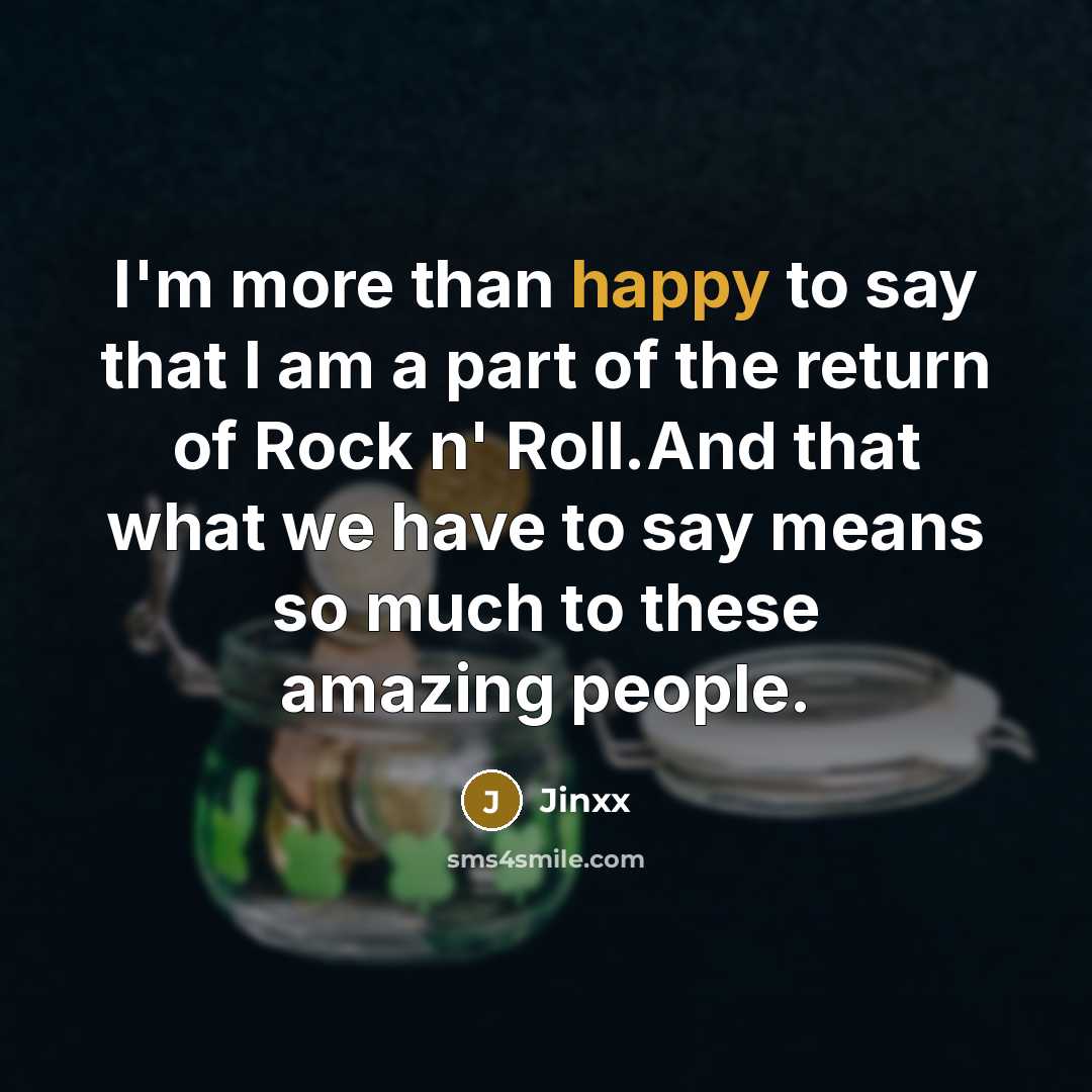 “I'm more than happy to say that I am a…” quote by Jinxx