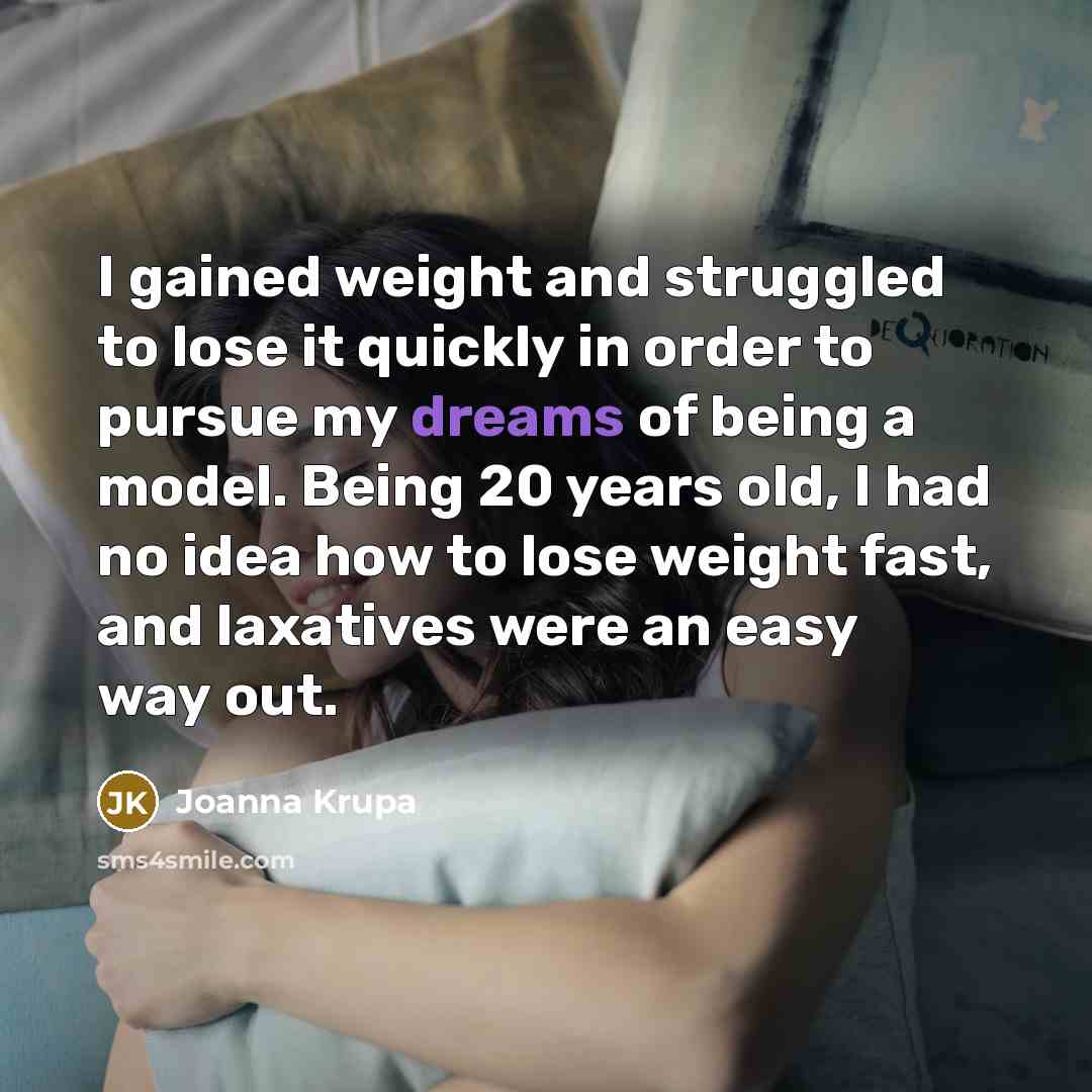 “I gained weight and struggled to lose it quickly in…” quote by Joanna Krupa