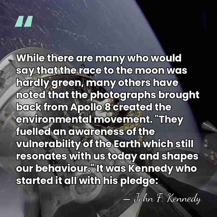 While there are many who would say that the race to the&hellip; - John F. Kennedy