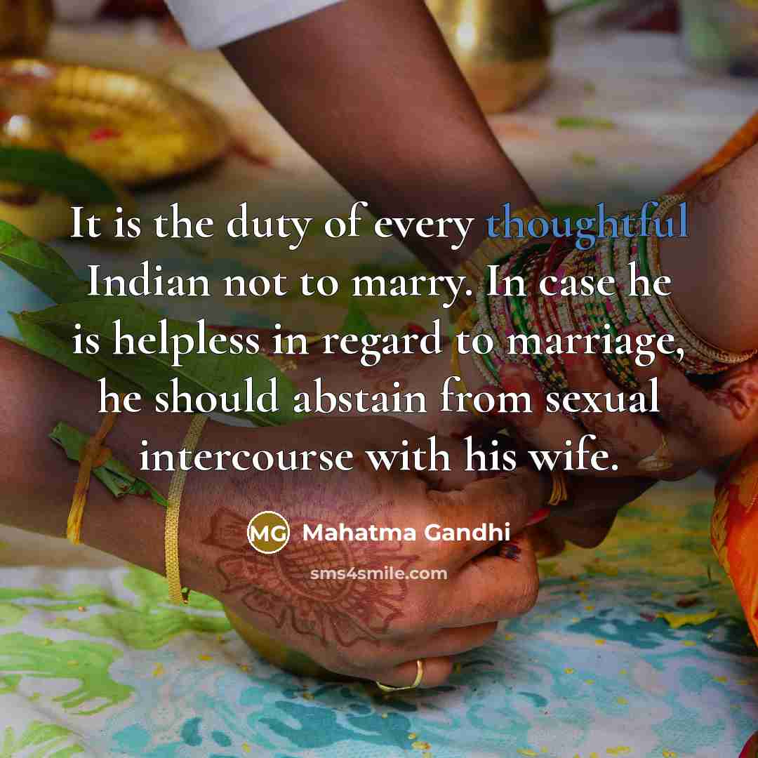 “It is the duty of every thoughtful Indian not to…” quote by Mahatma Gandhi
