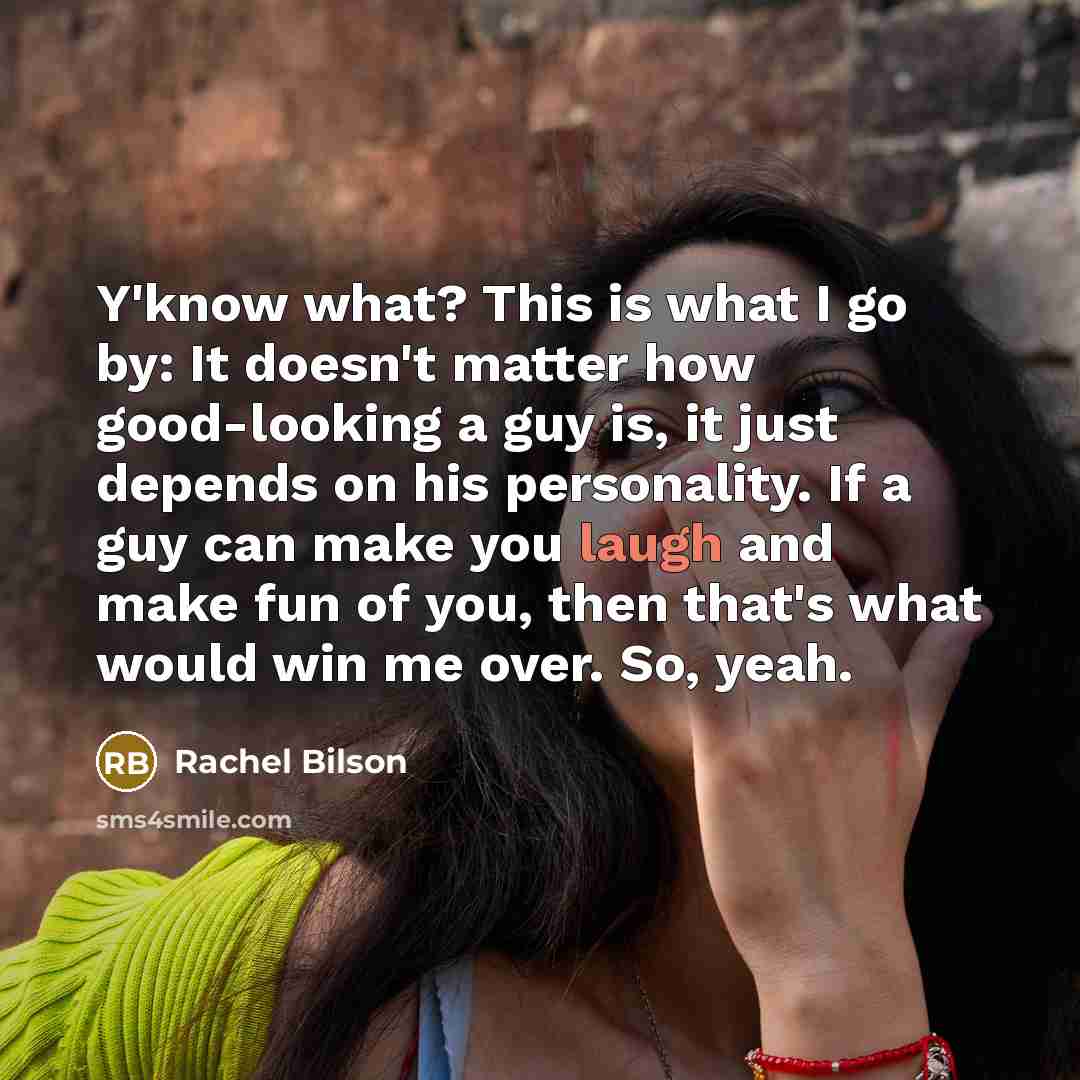 “Y'know what? This is what I go by: It doesn't…” quote by Rachel Bilson