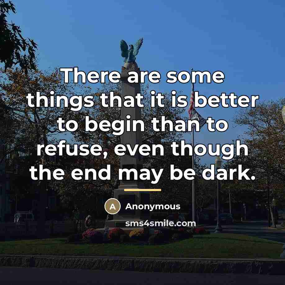 “There are some things that it is better to begin…” quote by Anonymous