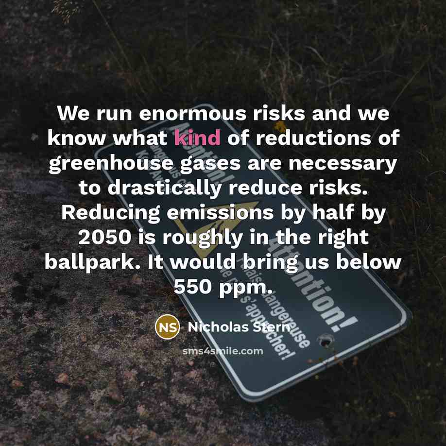 “We run enormous risks and we know what kind of…” quote by Nicholas Stern
