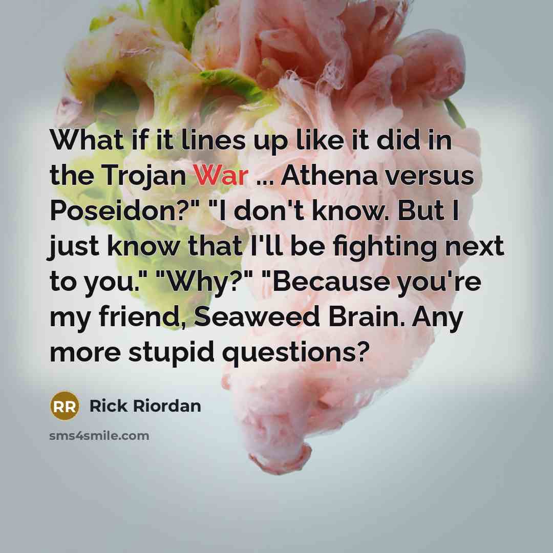 “What if it lines up like it did in the…” quote by Rick Riordan