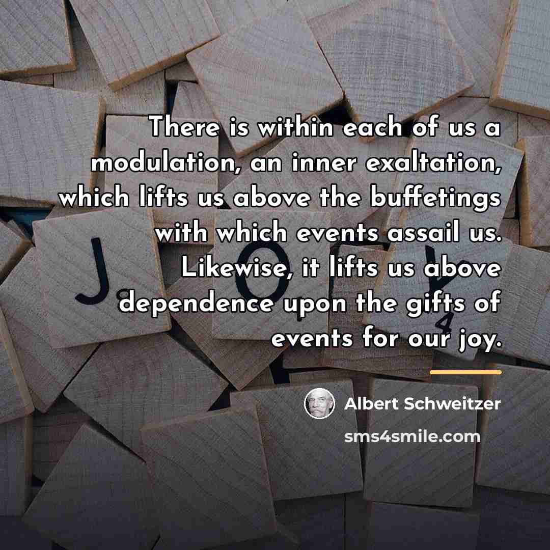 “There is within each of us a modulation, an inner…” quote by Albert Schweitzer