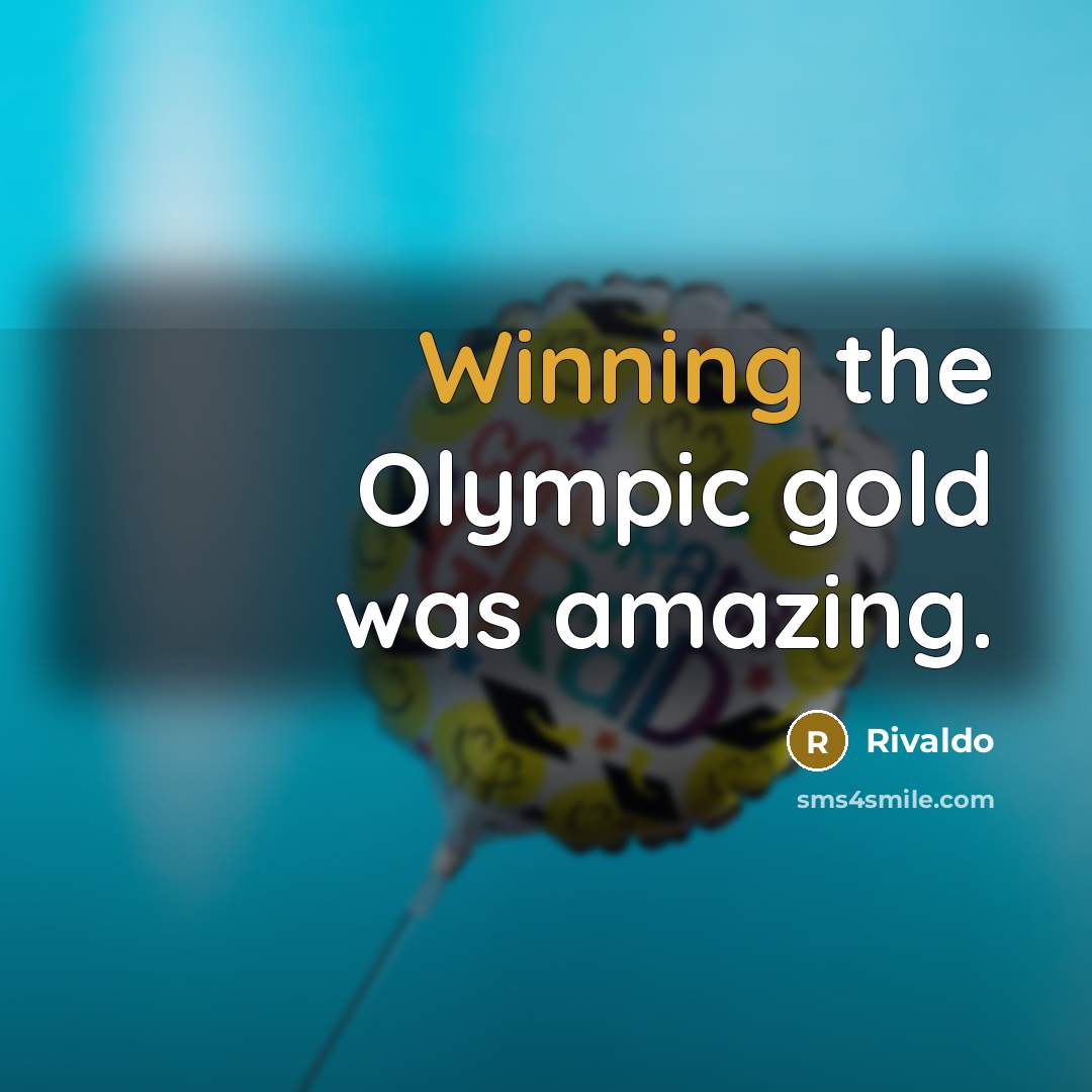 “Winning the Olympic gold was amazing.…” quote by Rivaldo
