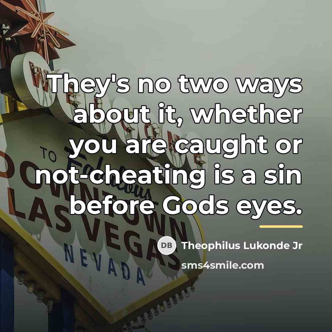 “They's no two ways about it, whether you are caught…” quote by Theophilus Lukonde Jr